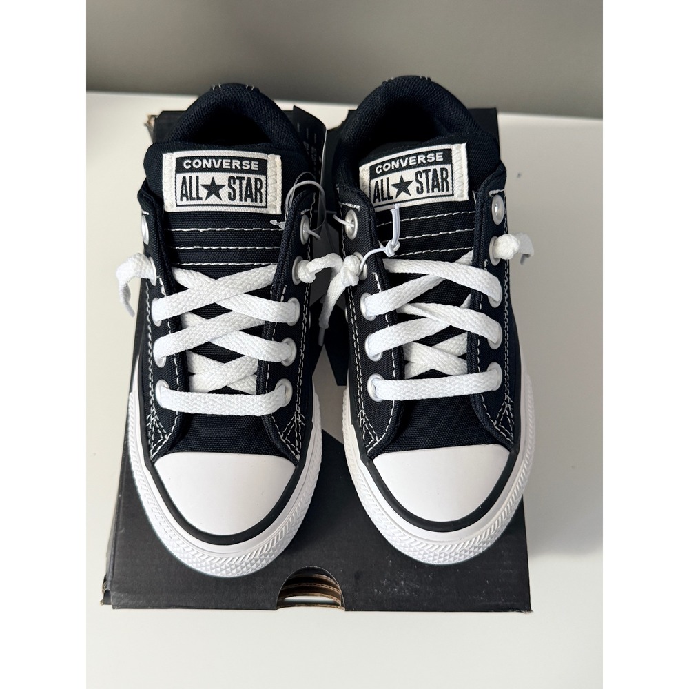 Converse Chuck Taylor All Star Low Top Kids Sneakers Black White‎ 732412F